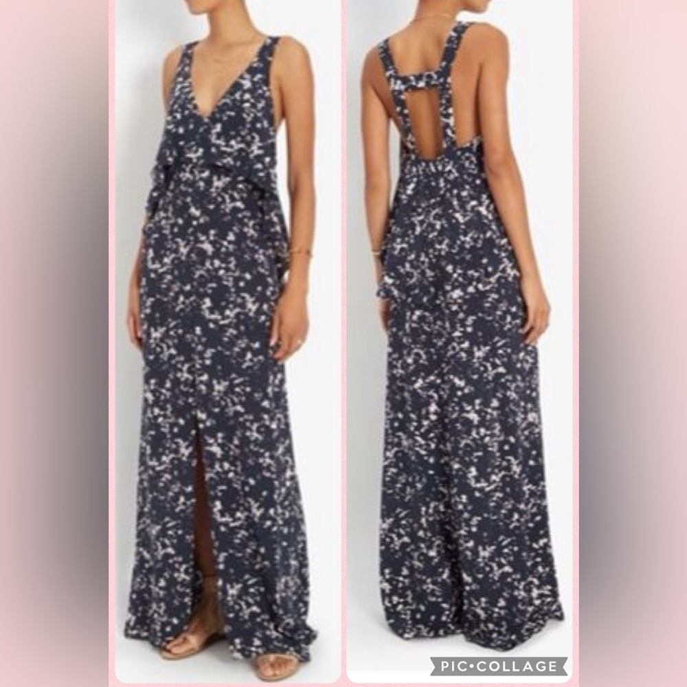 Intermix Floral Silk Maxi Dress